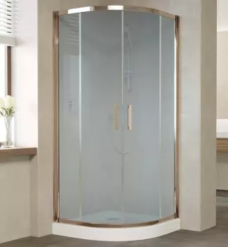 Душевой уголок Vegas Glass ZS 0090 05 10 профиль бронза, стекло сатин ZS 90 05 10
