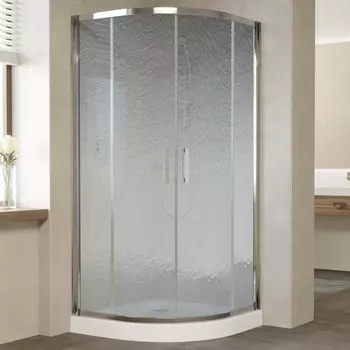 Душевой уголок Vegas Glass ZS 0100 08 02 профиль глянцевый хром, стекло шиншилла ZS 100 08 02