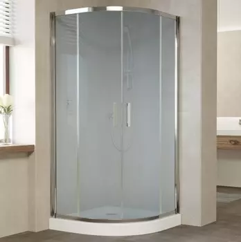 Душевой уголок Vegas Glass ZS 0100 08 10 профиль глянцевый хром, стекло сатин ZS 100 08 10