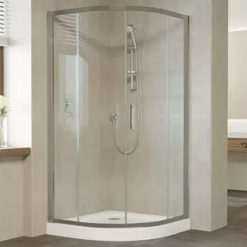 Душевой уголок Vegas Glass ZS 110 07 01 профиль матовый хром, стекло прозрачное