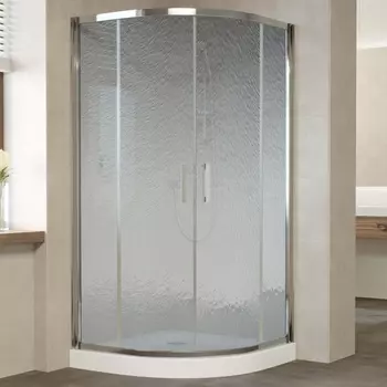 Душевой уголок Vegas Glass ZS 110 08 02 профиль глянцевый хром, стекло шиншилла