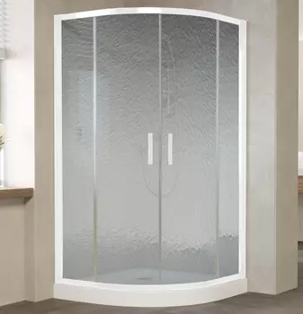 Душевой уголок Vegas Glass ZS 120 01 02 профиль белый, стекло шиншилла