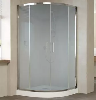 Душевой уголок Vegas Glass ZS 120 08 10 профиль глянцевый хром, стекло сатин