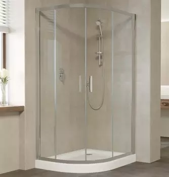 Душевой уголок Vegas Glass ZS-F 100*90 07 01 профиль матовый хром, стекло прозрачное