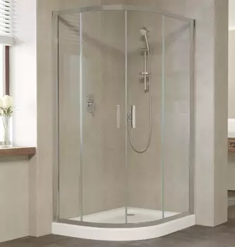 Душевой уголок Vegas Glass ZS-F 110*90 07 01 профиль матовый хром, стекло прозрачное