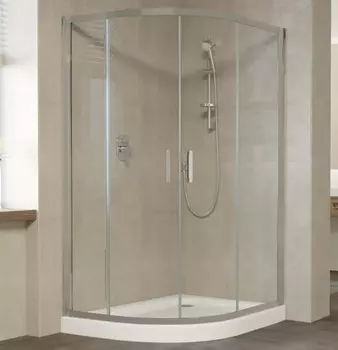 Душевой уголок Vegas Glass ZS-F 120*100 07 01 профиль матовый хром, стекло прозрачное