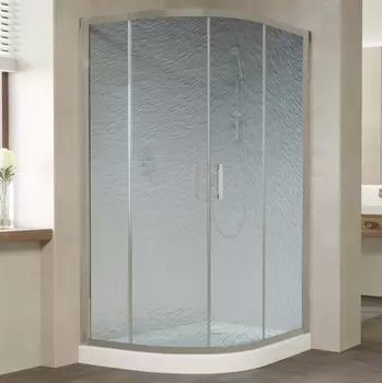 Душевой уголок Vegas Glass ZS-F 120*80 07 02 профиль матовый хром, стекло шиншилла