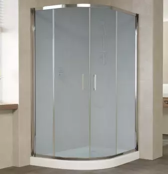 Душевой уголок Vegas Glass ZS-F 120*90 08 10 профиль глянцевый хром, стекло сатин