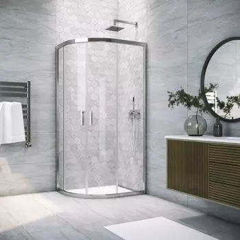 Душевой уголок Vegas Glass ZS-F Tur Novo h1900 90*80 08 01 профиль глянцевый хром, стекло прозрачное ZS-F TUR NOVO h1900 90*80 08 01