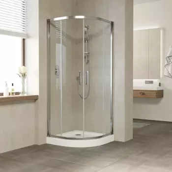 Душевой уголок Vegas Glass ZS Tur Novo 80 08 01 профиль глянцевый хром, стекло прозрачное ZS TUR NOVO 80 08 01