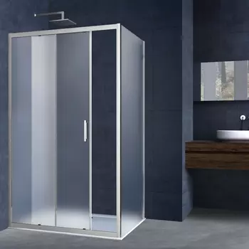 Душевой уголок Vincea Alpha VSR-3AL9015MT 150x90х190 профиль хром, стекло рифленое