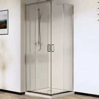 Душевой уголок Vincea City VSS-5CT900CL 90х90х195 профиль хром, стекло прозрачное