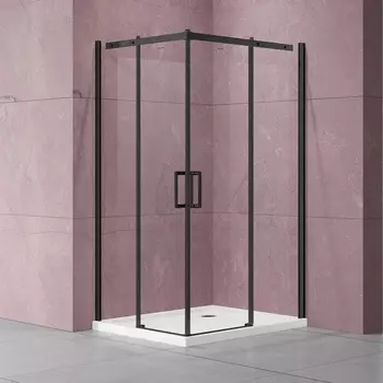 Душевой уголок Vincea Dice VSS-4D900CLB 90х90 см, профиль черный