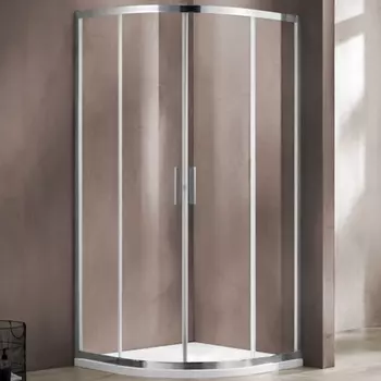 Душевой уголок Vincea Garda VSQ-1G100CL 100x100х190 профиль хром, стекло прозрачное