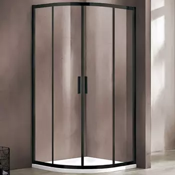 Душевой уголок Vincea Garda VSQ-1G900CLB 90x90х190 профиль черный, стекло прозрачное