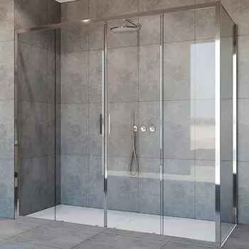 Душевой уголок Vincea Garda VSR-1G21020CL 200х100х190 профиль хром, стекло прозрачное