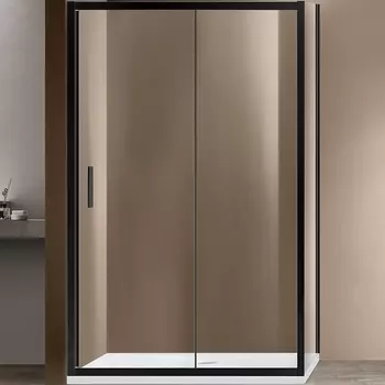 Душевой уголок Vincea Garda VSR-1G9015CLB 150х90х190 профиль черный, стекло прозрачное