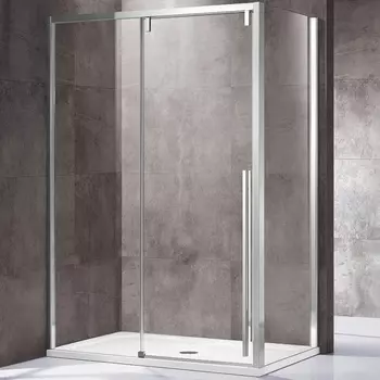 Душевой уголок Vincea Lugano VSR-1L1016CL-1 160х100х195 профиль хром, стекло прозрачное