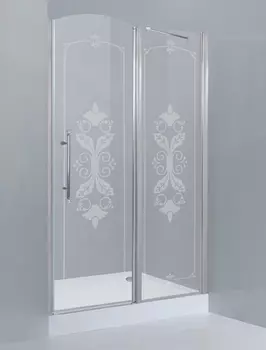 Дверь для душевого уголка Cezares Giubileo 60/60 R, стекло с узором, хром GIUBILEO-60/60-CP-Cr-R