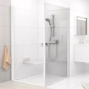 Дверь для душевого уголка Ravak CRV1-100 Transparent, профиль белый 1QVA0101Z1