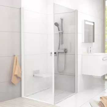 Дверь для душевого уголка Ravak CRV1-80 Transparent, профиль белый 1QV40101Z1