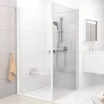 Дверь для душевого уголка Ravak CRV1-90 Transparent, профиль белый 1QV70101Z1