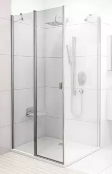Дверь для душевого уголка Ravak CRV2-90 Transparent, профиль блестящий 1QV70C00Z1