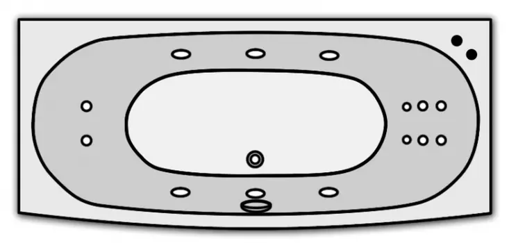 Гидромассаж Kolpa San Arianna Optima (массаж: боковой, спины, ног)