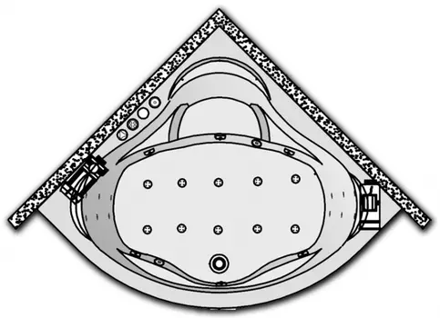 Гидромассаж Kolpa San Loco Special (хромотерапия, массаж: боковой, спины, ног, аэрома