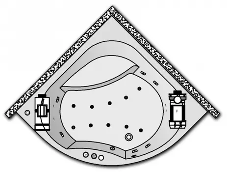 Гидромассаж Kolpa San Swan Special (хромотерапия, массаж: боковой, спины, ног, аэрома