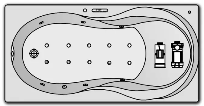 Гидромассаж Kolpa San Vanessa Luxus (подсветка, дезинфекция, массаж: боковой, аэромасс