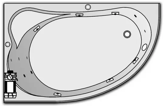 Гидромассаж Kolpa San Voice Optima (массаж: боковой, спины, ног)