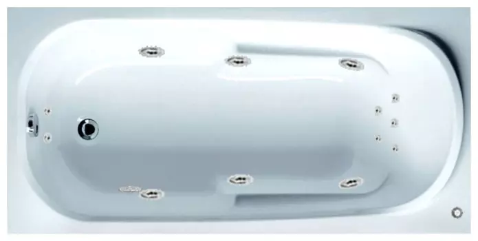 Гидромассаж Riho Columbia Yan Pool Master HM с пневмоуправлением, хром/плоская форсунка