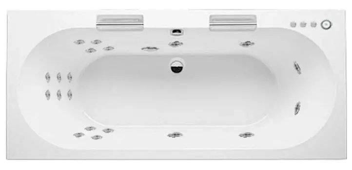 Гидромассаж Riho Daytona Yan Pool W-pool HM с электроуправлением, золото