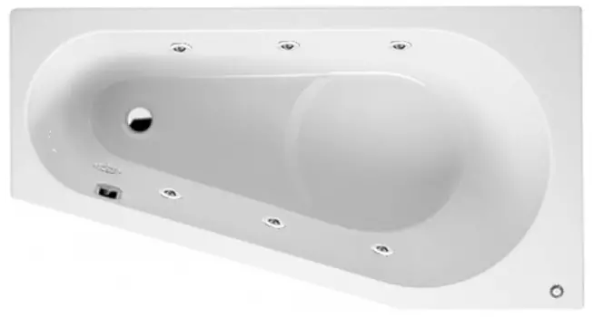 Гидромассаж Riho Delta Yan Pool Standart HM mix с пневмоуправлением, золото/хром