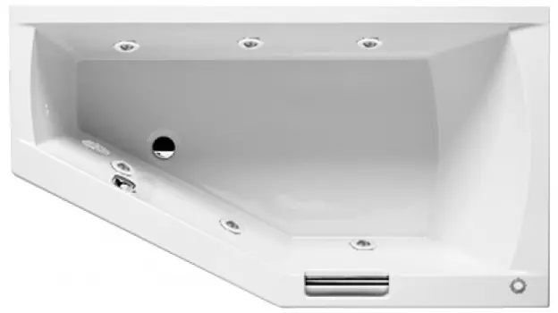 Гидромассаж Riho Geta Yan Pool Standart HM с пневмоуправлением, хром