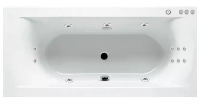 Гидромассаж Riho Lima Yan Pool Ideal HM с электроуправлением, хром