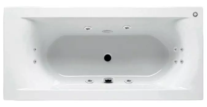 Гидромассаж Riho Lima Yan Pool Optima HM с пневмоуправлением, хром