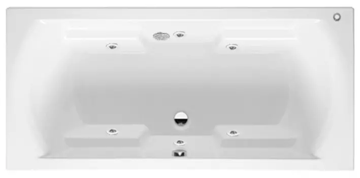 Гидромассаж Riho Lima Yan Pool Standart HM mix с пневмоуправлением, золото/хром