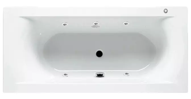 Гидромассаж Riho Livorno Yan Pool Standart HM с пневмоуправлением, хром/плоская форсунка