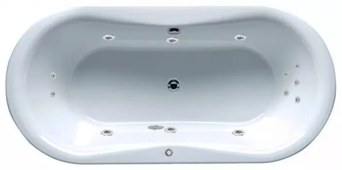 Гидромассаж Riho Lugano Yan Pool Master HM с пневмоуправлением, хром/плоская форсунка