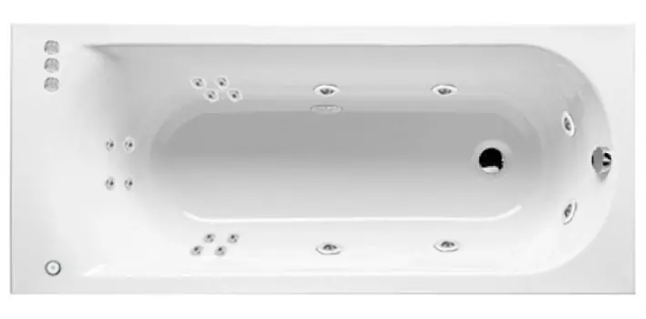 Гидромассаж Riho Miami Pool W-pool HM с электроуправлением, хром/плоская форсунка