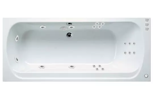 Гидромассаж Riho Ottawa Yan Pool W-pool HM mix с электроуправлением, золото/хром