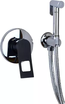 Гигиенический душ Bronze de Luxe Element EL28CB С ВНУТРЕННЕЙ ЧАСТЬЮ, со смесителем, хром/черный
