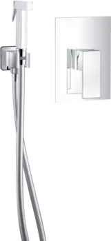 Гигиенический душ D&K Bayern.Liszt DA1515001 со смесителем, С ВНУТРЕННЕЙ ЧАСТЬЮ, хром