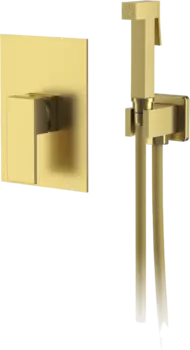 Гигиенический душ D&K Bayern.Liszt DA1515007 С ВНУТРЕННЕЙ ЧАСТЬЮ, матовое золото