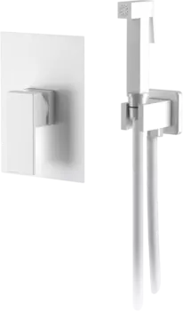 Гигиенический душ D&K Bayern.Liszt DA1515008 С ВНУТРЕННЕЙ ЧАСТЬЮ, матовый белый