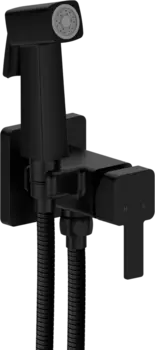 Гигиенический душ Elghansa Concealed 22Q0017-Black (Set-112) со смесителем, черный, С ВНУТРЕННЕЙ ЧАСТЬЮ