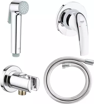 Гигиенический душ Grohe BauCurve 124899 со смесителем, С ВНУТРЕННЕЙ ЧАСТЬЮ