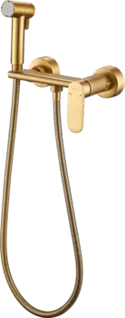 Гигиенический душ Haiba HB5516-5, со смесителем, матовое золото